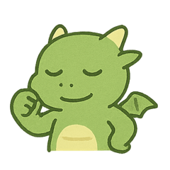 [LINEスタンプ] うらやましドラゴン