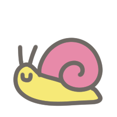[LINEスタンプ] 動く！かたつむりのスタンプ