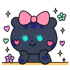 [LINEスタンプ] 感情表現豊かな黒豹①