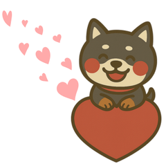[LINEスタンプ] もちっと黒柴〜日常会話に添えて〜