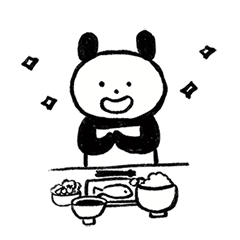 [LINEスタンプ] ほかほかパンダ（日常）
