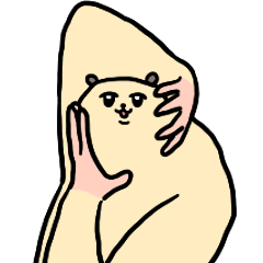 [LINEスタンプ] ずんどこハムスター（社会不適合）