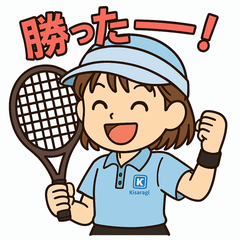 [LINEスタンプ] 青春フルスイング！テニス女子の日常 fetchpriority=high