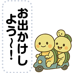 [LINEスタンプ] かわいいカメさん・文字フリー