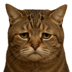 [LINEスタンプ] がっかり顔（猫編）