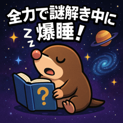 [LINEスタンプ] モグラと宇宙の旅@SFW