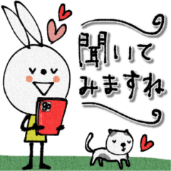 [LINEスタンプ] mottoのvうさぎ♡丁寧な暮らし