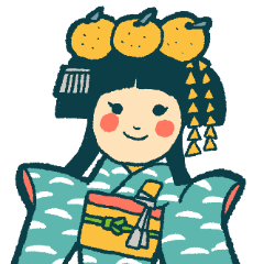 [LINEスタンプ] 愛媛県の勝姫（かつひめ）ちゃん