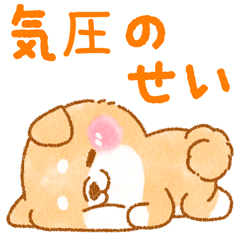 [LINEスタンプ] 雨、梅雨、夏に使う❤️いやしばいぬ❤️