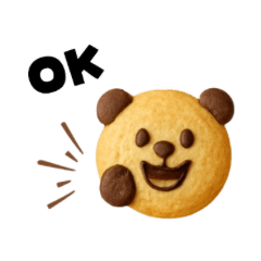 [LINEスタンプ] くまクッキースタンプ_ Bake Friends