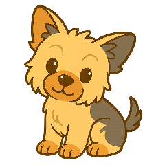 [LINEスタンプ] ヨークシャーテリアの毎日スタンプイラスト