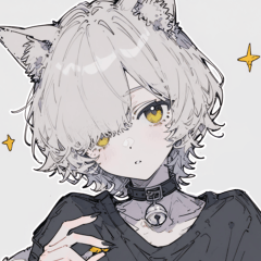 [LINEスタンプ] 灰色猫耳パーカーの男の子スタンプ