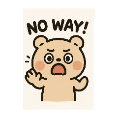 [LINEスタンプ] "Say It with Cat ＆ Bear！"