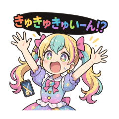 [LINEスタンプ] オンラインオリパの魔法少女達