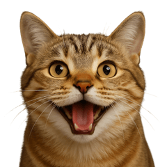 [LINEスタンプ] ハッピー顔（猫編）