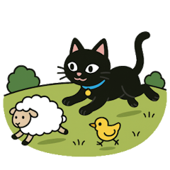 [LINEスタンプ] 近所の黒猫 クロちゃん