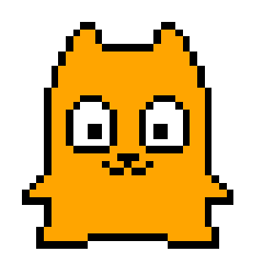 [LINEスタンプ] ドット絵のネコのスタンプ