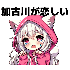 [LINEスタンプ] 加古川猫耳スタンプ【美少女】