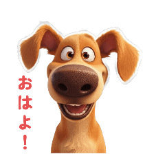 [LINEスタンプ] 【あいさつ犬 ①】