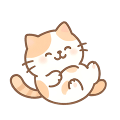 [LINEスタンプ] ミニマルパステルキャット（NT）