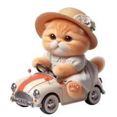 [LINEスタンプ] 旅行服を着た子猫（NT） v.1