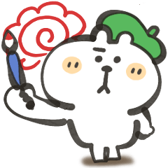 [LINEスタンプ] くまぴ★ボールペン風