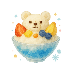 [LINEスタンプ] ひんやり！涼しい夏の食べ物＆飲み物❤️