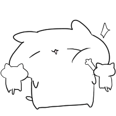 [LINEスタンプ] 動く！なんだかゆるいシロネコ
