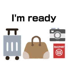 [LINEスタンプ] 旅行 出張 空港