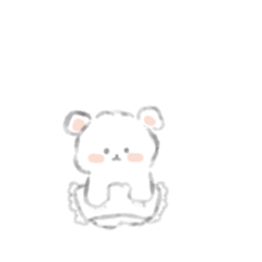 [LINEスタンプ] 日常に潜むちっこいくまさん ゆびちゃ！