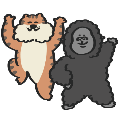 [LINEスタンプ] あにまるず ときどきごりら
