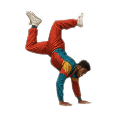[LINEスタンプ] ダンスする黒人たち