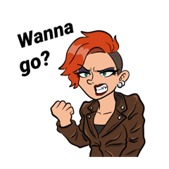 [LINEスタンプ] ロックに生きるぜロキシー