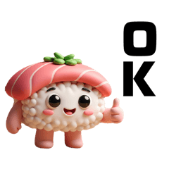 [LINEスタンプ] 毎日使える40選！ぷに寿司の日常スタンプ