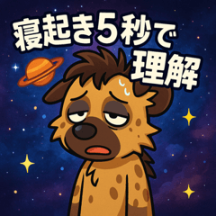 [LINEスタンプ] ハイエナと宇宙の旅@SFW