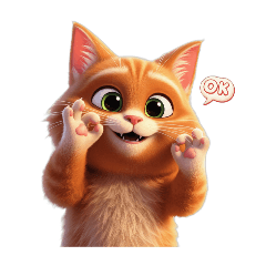 [LINEスタンプ] 【OK猫】