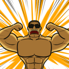 [LINEスタンプ] マチョ！！