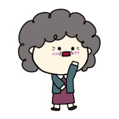 [LINEスタンプ] [アレンジ用]おばちゃんらしいおばちゃん1