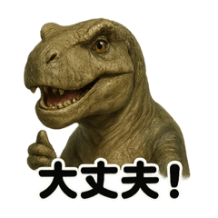 [LINEスタンプ] リアルでかわいい！恐竜の応援スタンプ