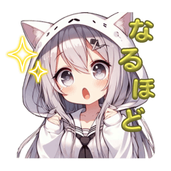 [LINEスタンプ] 白猫ねこ子のゆるかわスタンプ