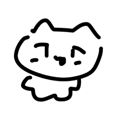 [LINEスタンプ] いろいろなタレ目の猫のスタンプ