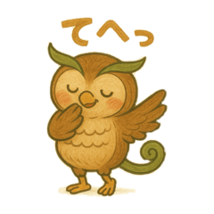 [LINEスタンプ] ふくろうのよし福