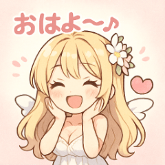[LINEスタンプ] ゆるふわ天使ミカちゃん1❤️