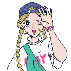 [LINEスタンプ] いろんなファッションのかわいいおんなのこ