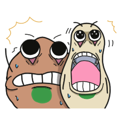 [LINEスタンプ] にんにくスライスブラザーズ