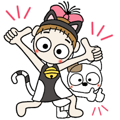 [LINEスタンプ] おちゃめ猫になる！♡元気もりもり日常会話