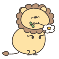 [LINEスタンプ] へんてこなライオン