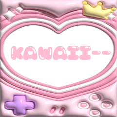 [LINEスタンプ] 写真に貼れる♡ぷっくりフレーム
