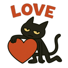 [LINEスタンプ] 英語フレーズ★けだるい黒猫スタンプ