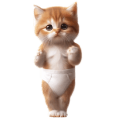 [LINEスタンプ] 踊る！おパンツネコちゃん！にゃんだふる～